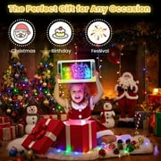 UKEXE Rechargeable LED Drawing Board Toy for Kids - 15-Inch Glow Art Tablet with 9 Neon Modes, Tracing Sheets, Gifts for 4-12 Year Old Boys Girls (White)