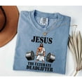 thumbnail image 2 of Jesus The Ultimate Deadlifter T-Shirt – Funny Faith-Based Gym Shirt, Comfort Colors Workout Tee, Gift for Gym Buddy & Deadlifters, 2 of 8