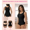 thumbnail image 5 of MANIFIQUE 2 Packs Women Tummy Control Shapewear Lace Tank Tops Seamless Compression Tops Slimming Body Shaper Camisole, 5 of 8