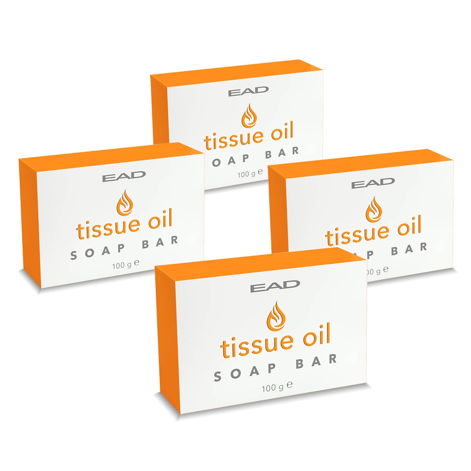 EAD Tissue Oil Soap Bar Skin Hydration Vit A & E 100g, Pack of 4