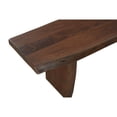 thumbnail image 3 of Taran Designs Belmont 60" Live Edge Solid Wood Dining Bench in Dark Brown, 3 of 6