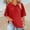 A-Red, variant on Rciityk Women's T-Shirt Casual Loose Crew Neck Short Sleeve Tee Solid Color Plus Size Summer Tops Beach Vacation Fashion