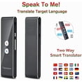 thumbnail image 2 of Traductor de idiomas inteligente, Translaty Dispositivo traductor de idiomas de voz bidireccional instantáneo en tiempo real instantáneo Intérprete de idiomas sin conexión instantáneo Traductor elect JAMW Sencillez, 2 of 5