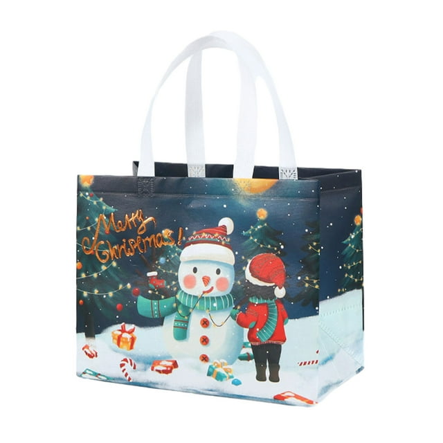 Yuarrent Bolso llamativo de la galleta de la Navidad de los patrones para el regalo Varios bolsos llamativos de la manija de los patrones Kits de decoración para fiestas A14