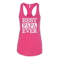 thumbnail image 2 of Wild Bobby, Best Papa Ever, Father's Day, Women Racerback Tank Top, Raspberry, X-Large, 2 of 4