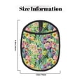 thumbnail image 3 of Pofeuu Blooming Cactus Print Silicone Pot Mat Mitten With Hanging Loop Heat Resistant Oven Mitts Non-Slip Bbq Baking Smoking Potholders, 3 of 7