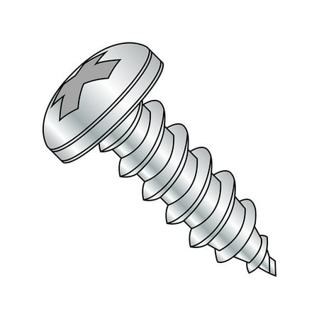 

Steel Sheet Metal Screw Zinc Plated Pan Head Phillips Drive Type AB 3/8 -12 Thread Size 1 Length (Pack of 25)