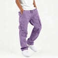 thumbnail image 2 of Zeophrasy Children's Solid Color Loose Casual Fashionable Elastic Waist Casual Sports Workwear Pants Kids, 2 of 8