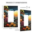 thumbnail image 3 of Haiem Sunset Floral Fantasy Landscape Pattern Decorative Wall Plates, 1-Gang 5.0" x3.0", Unbreakable Thermoplastic Faceplate Cover for Decorator Receptacle Outlet & Switch-Style U, 3 of 6