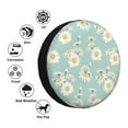 thumbnail image 4 of Pofeuu Floral Daisy Print Spare Tire Wheel Cover for Car Truck SUV Camper Universal Fit Spare Tire Cover RV Spare Tire Covers-17 inch, 4 of 6