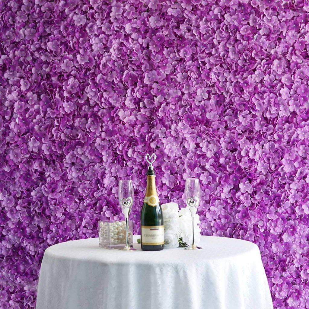 BalsaCircle 4 Silk Hydrangea Flowers Wall Background Wedding Party