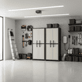 thumbnail image 6 of IWC Large 2 Door Storage Cabinet (27.96" x 71.85" x 17.72"), Taupe/Espresso, 6 of 20