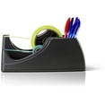 Officemate Heavy Duty Weighted 2in1 Tape Dispenser, Recycled, Black (96660)