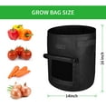 thumbnail image 5 of iPower 5-Pack 10-Gallon Potato Grow Bags Garden Vegetable Plant Pots Container, 5 of 7