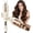 Cream Yellow, variant on Moremore 1.10 in Automatic Curling Iron, Electric Curling Wand, Anti-Tangle Rotating Ceramic Hair Curler, Negative Ionic, Pink