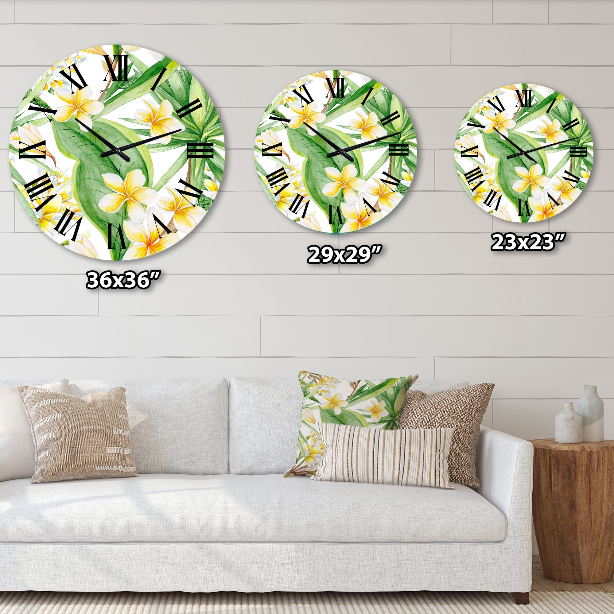 Designart 1 in Modern,Contemporary Wall Clock