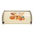 thumbnail image 2 of Bread Bin Metal Bread Box Bread Storage Countertop Bread Box Breadbox Holds for Your Kitchen Counter, 2 of 7