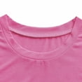 thumbnail image 3 of Camiseta con estampado de letras para mujer, camiseta de manga corta informal para mujer, camiseta con cuello redondo para oficina, escalada en casa, mochilero, compras SG, 3 of 8