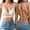 A1 White, variant on Backless Bra for Women,Low Back Bra,Halter Bra,Bra for Backless Dress Padded Low Cut Seamless V Neck Criss-Cross Multiway Convertible Bras Invisible Full Coverage Wireless Straps Comfort Bra Green M
