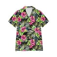 thumbnail image 5 of QUNYINEY Collared Womens Button Down Shirts Hawaiian Casual Short Sleeve Tops Loose Summer Beach Women Tops, 5 of 6