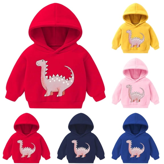 Asxite Toddler Tops Long Sleeve Print Hoodie Casual Loose Fall Winter 2-7 Y