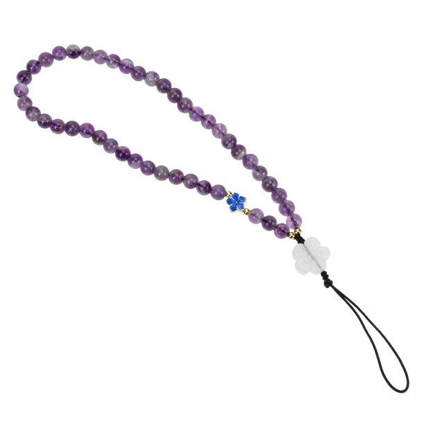 unbranded Colgante Para Móvil Amatista Violeta Con Llavero Resistente Y Decorativo Para Uso Cotidiano En Casa
