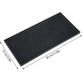 thumbnail image 2 of Rectangular Rubber Tap - 30 x 15 x 1 cm - Non-Slip - Black - Rubber Drip Mat for Drying Dishes and Shines, 2 of 5
