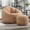 Tan, variant on GOMAFO Bean Bag Chair for Adults, Tan Padded Lazy Sofa with Footstool, Memory Foam Stuffed Bean Bag Couch for Living Room, Bedroom, Apartment