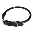 thumbnail image 2 of Reddy Black Leather Dog Collar, Small, 2 of 2