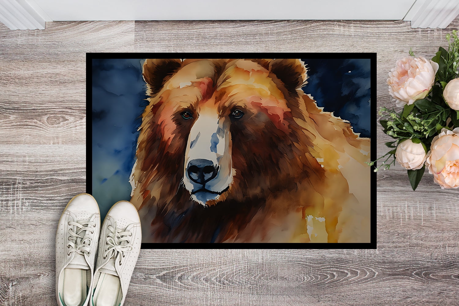 Carolines Treasures DAC2941MAT 0.15 x 18 x 27 in. Kodiak Bear Doormat