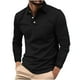 thumbnail image 1 of pstuiky camisas de manga larga para hombre, Camisa informal de manga larga con cuello abatible y bolsillo abotonado para hombre tops de invierno para hombre s, 1 of 5