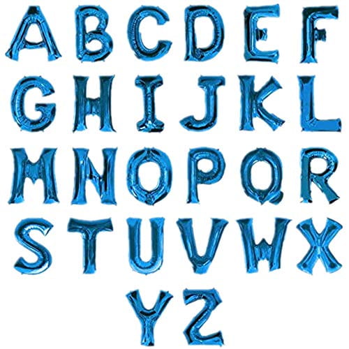 40'Blue LARGE Letter Balloons Blue Alphabet Foil Name Balloon Banner Birthday Bachelor Engagement Gender reveal dad boy party balloons,Letter C