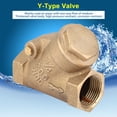 thumbnail image 1 of Y-Type Valve, High Pressure Resistant Practical Corrosion Resistant NPT Check Valve, Tight Connection One Way for 1.6Mpa -20   Less than or equal to  T  Less than or equal to, 1 of 7