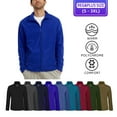 thumbnail image 2 of Men’s Polar Fleece Jacket with Pockets Full Zip Up S-3XL Long Sleeve Fuzzy Casual Warm Coat Sweatshirts Outerwear Spring Fall Winter Menswear Outdoor, 2 of 2