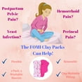 thumbnail image 2 of FOMI Hemorrhoid and Perineal Clay Ice Packs 2 Reusable Packs, 3 Washable Sleeves Pregnancy and Postpartum Cold Therapy Compress for Vaginal and Groin Pain Relief Flexible, Freezable Wrap, 2 of 5