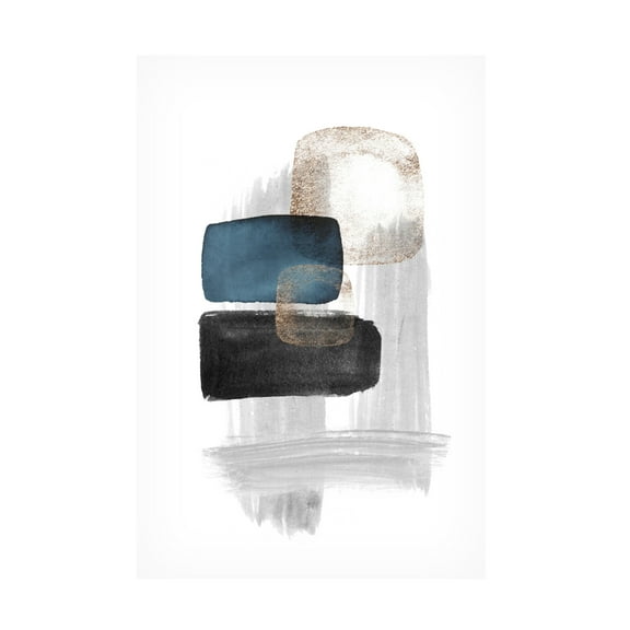 Trademark Fine Art Sally Ann Moss Night Blue 1 Canvas Wall Art