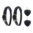 thumbnail image 2 of Cordones de cuero para tacones Altos Colco 4 Uds Cinturón de Decoración negro, 2 of 8