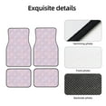 thumbnail image 4 of Yiaed Shells Pearl Print Carpet Floor Mats for Cars, Auto Accessories Front & Rear Car Floor Mats Car Floor Foot Mat Sets of 4 Pieces, 4 of 7