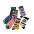 thumbnail image 2 of 5 Pairs Men Socks Super Thick Thermal Hiking Winter Warm Boot Heavy Soft Cozy Socks Colorful Novelty Socks for Men & Women, 2 of 10