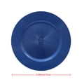thumbnail image 2 of Caxkun 13 Inch Blue Plastic Charger Plates Round Ray Pattern Chargers for Dinner Plates Supplies for All Holidays and Parties Set of 36, 2 of 5