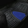 thumbnail image 3 of FH Group New 4pcs Floor Mats Set For Car Truck Mat Set Blue with Free Gift, 3 of 6