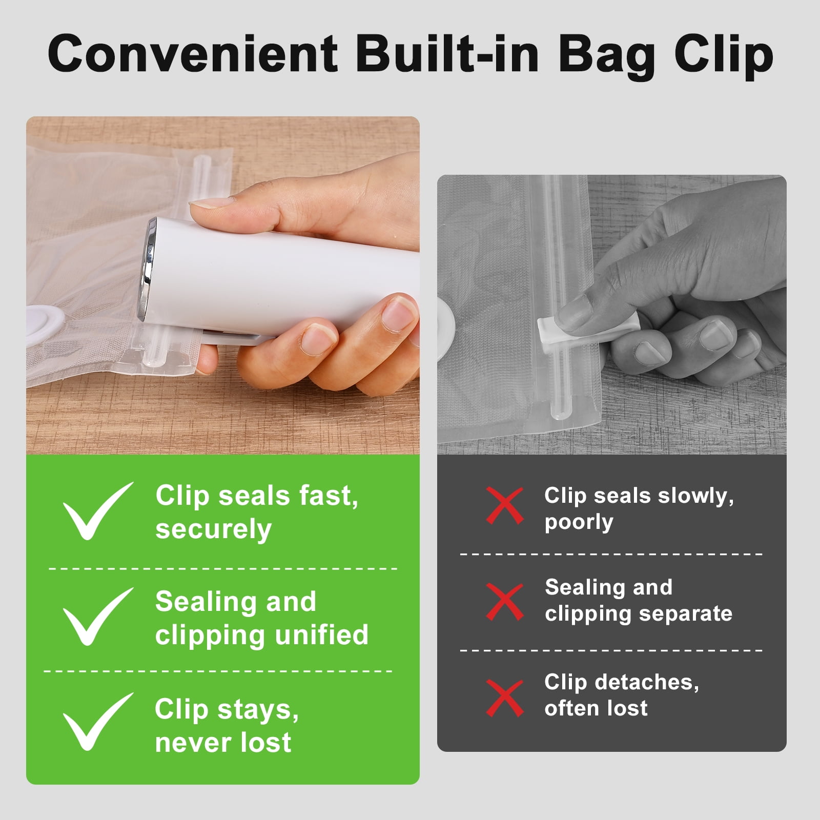 Vacuum Sealer,Powerful Handheld Vacuum Sealer Machine for Food with 30 Reusable Vacuum Sealer Bags