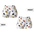 thumbnail image 3 of Rocae Rocket Planets for Women's Quick-Dry Running Shorts,Ladies Active Athletic Apparel Yoga Workout Gym Running Volleyball Spandex Shorts Medium, 3 of 9
