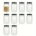 thumbnail image 2 of HLONK 16-Ounce Transparent Plastic Mason Jars Featuring a Screw-On Lid  Suitable for Food Storage. These Reusable Containers Are Ideal for Sealing Dry Items Like Snacks  Candies  Dried Fr, 2 of 5