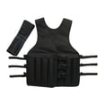thumbnail image 1 of Chaleco ponderado, chaqueta pesada para hombres para mujeres, chaleco de peso ajustable, vestimenta de entrenamiento para entrenamiento de fuerza, 1 of 8