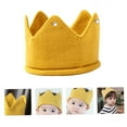 thumbnail image 4 of unbranded Crown Hat Baby Amarillo De Con Fina Y Material Cálido, 4 of 8