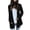 Black, variant on Sweater Cardigan Knit Plus Size Women's Solid Color Knitted Pocket Cardigan Sweater Loose Knit Cardigan Jacket Gray XXL