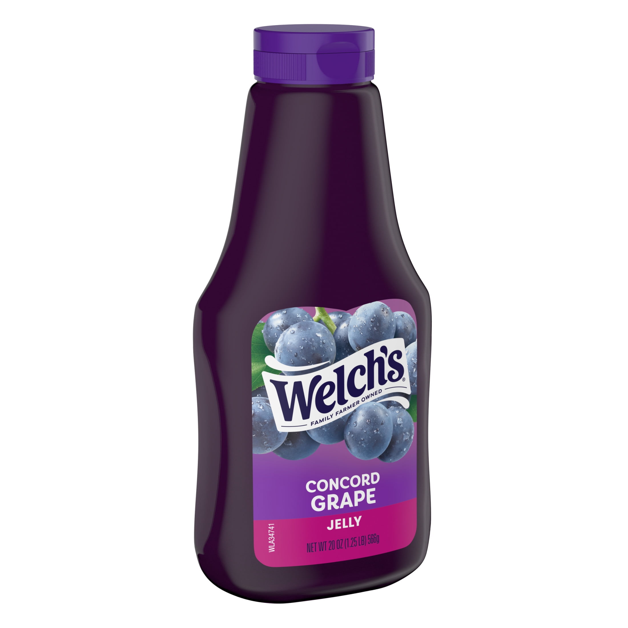 Welch's Concord Grape Jelly, 20 oz Squeeze Bottle. 4Pack