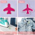 thumbnail image 4 of 2Sets Polyester Iron on/Sew On Patches Slef-Adhesive Cloth Appliques Airplane Mixed Color 54.5x57.5x3.5mm 12pcs/set, 4 of 8