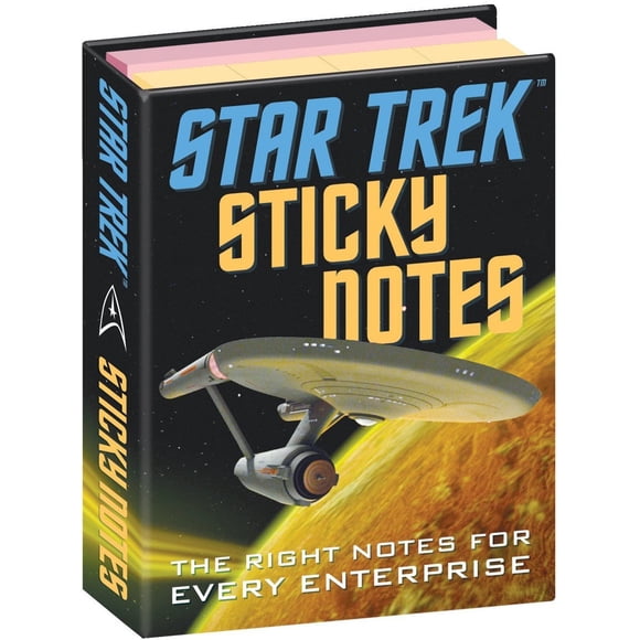 The Unemployed Philosophers Guild Carnet de Notes Autocollantes Star Trek - Livret sous Licence Officielle 3,25 Pouces par 4,25 Pouces avec Notes Individuelles Autocollantes